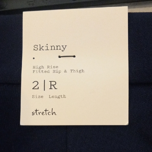 A New Day Side Zippered Dark Blue Pants - Picture 4 of 5